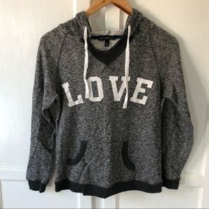 Gray LOVE Hoodie